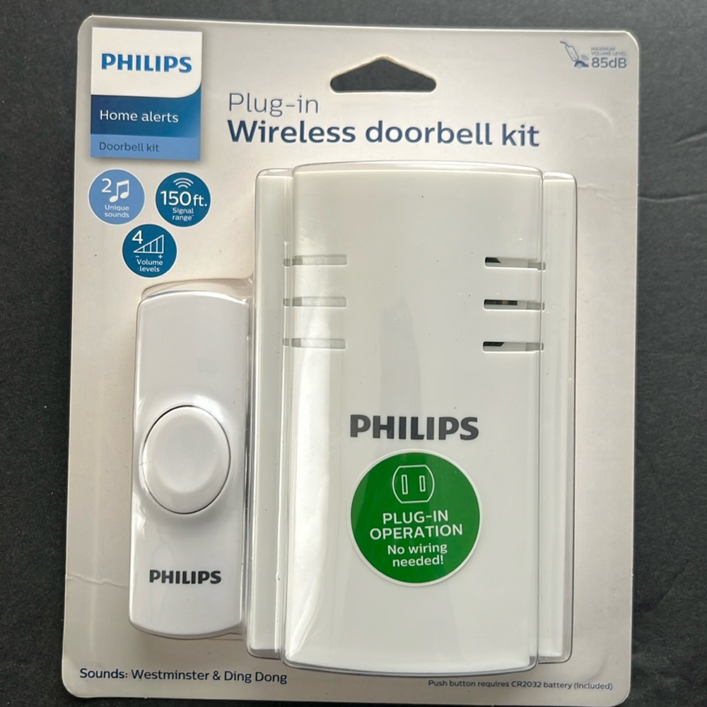 Philips plug in wireless doorbell kit